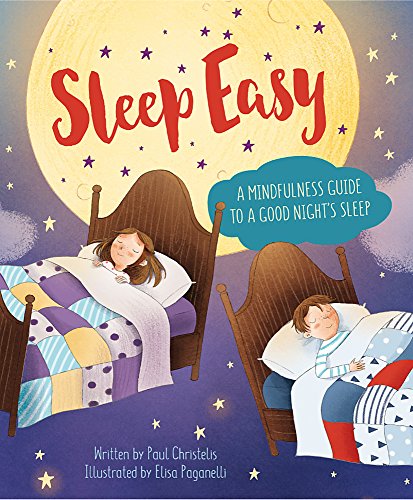 Book cover with children sleeping in beds under a yellow moon.