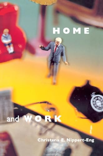 Book cover with miniature figures representing home and work life.