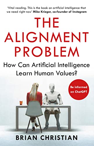 Book cover featuring a woman sitting across from a robot at a table.