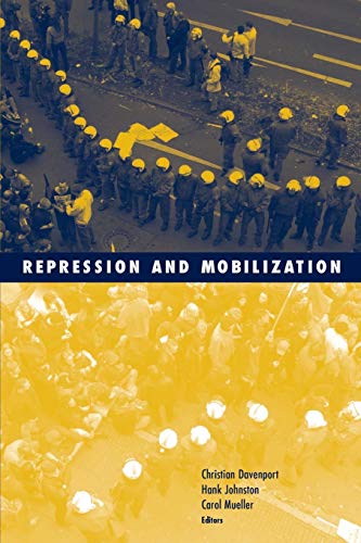 Book cover: riot police line, crowd, and title "Repression and Mobilization".