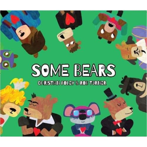 Book cover featuring colorful, cartoon bears with varied expressions and outfits.