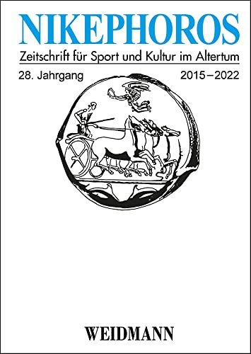Journal cover with black and white illustration of a chariot race.