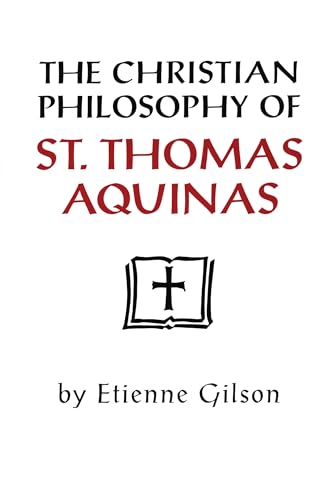 Book cover: "The Christian Philosophy of St. Thomas Aquinas" with a cross.