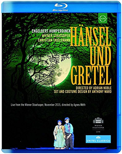 Blu-ray cover for Hänsel und Gretel opera, featuring children in a forest.