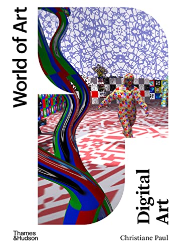 Book cover featuring a colorful, abstract digital figure in a patterned, virtual-style environment.
