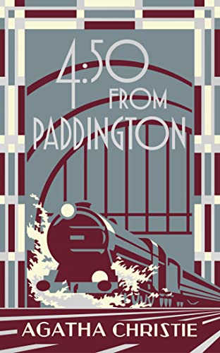 Book cover: "4.50 From Paddington" with a steam train illustration.