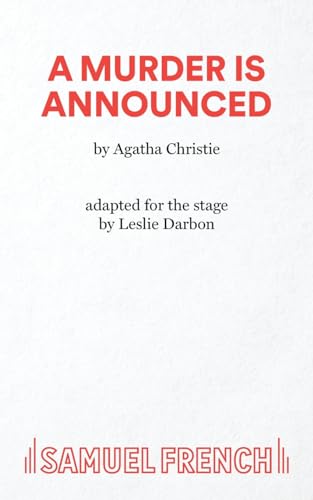 Book cover for A Murder is Announced by Agatha Christie, adapted by Leslie Darbon.