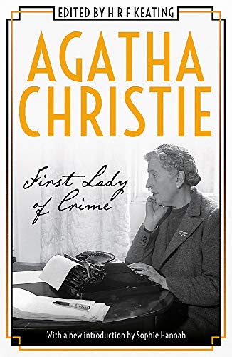 Book cover featuring Agatha Christie seated at a typewriter.