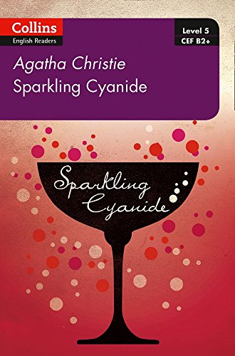 Book cover: “Sparkling Cyanide” by Agatha Christie, with a wine glass image.