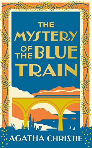 Book cover: “The Mystery of the Blue Train” by Agatha Christie.