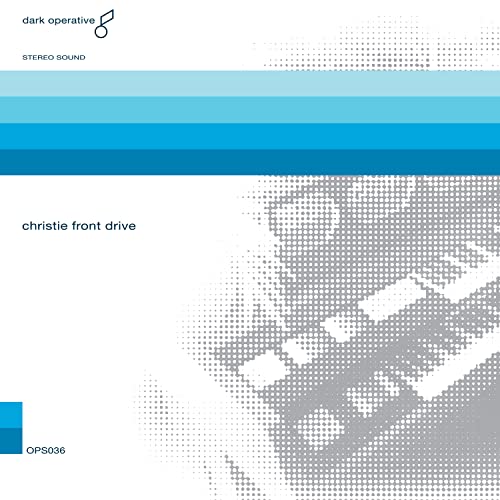 Album cover for Christie Front Drive with halftone road illustration.