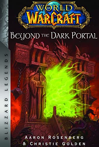 Book cover featuring a glowing green portal flanked by stone statues and an orc.