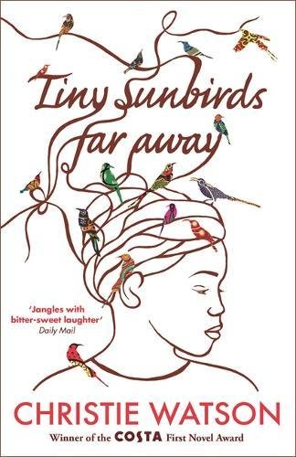 Book cover: profile of a woman with colorful birds amidst swirling lines.