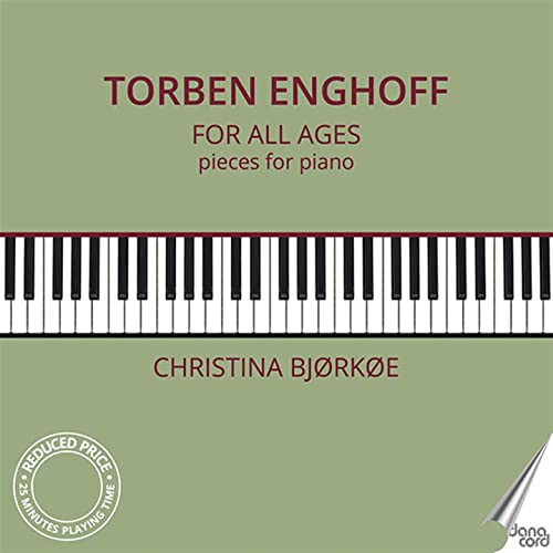 CD cover for "For All Ages" piano pieces by Christina Bjørkøe.
