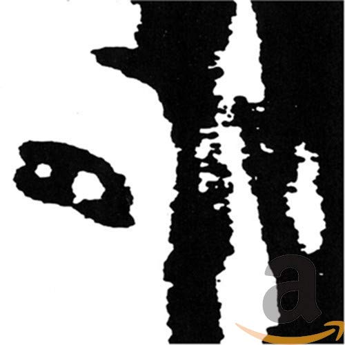 Black and white abstract portrait CD cover, "Living Contact" by Christina Carter.