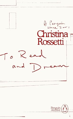 Book cover: "To Read and Dream" by Christina Rossetti, red text on white.