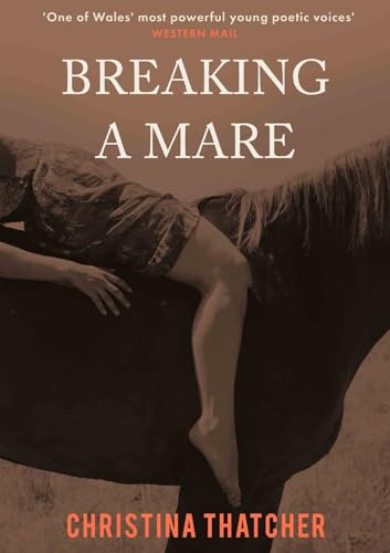Book cover: person embracing a dark horse, text “Breaking a Mare”.