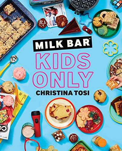 Cookbook cover with colorful treats, toys, and bold “Kids Only” text.