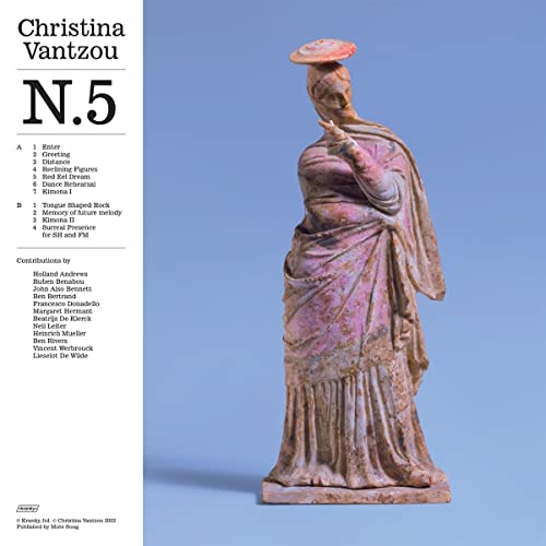 CD cover for Christina Vantzou's "NO.5" featuring sculpted figure art.