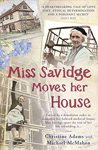 Book cover featuring a woman, her house, and dismantling equipment.