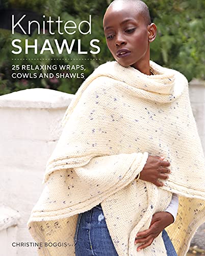 Book cover featuring a woman wearing a light-colored knitted shawl.