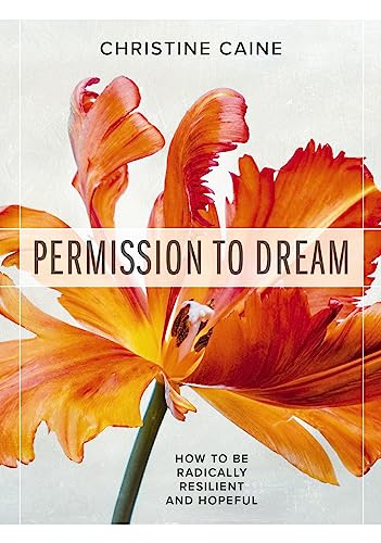 Book cover: "Permission to Dream" with orange flower image.