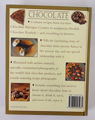 Book back cover featuring chocolate desserts and the barcode 9781843095934.