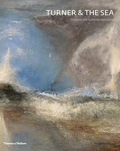 Book cover: “Turner & the Sea” featuring a stormy seascape painting.