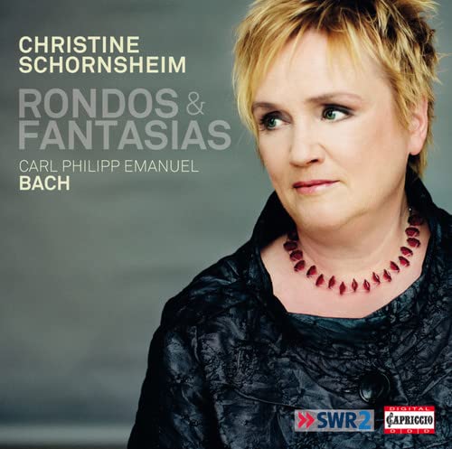 CD cover featuring portrait of musician Christine Schornsheim, text, and logos.