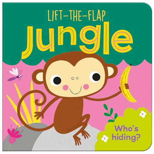 Colorful children’s book cover featuring a monkey holding a banana.
