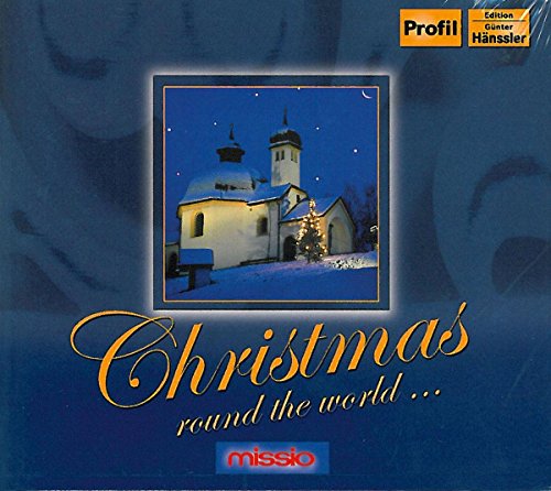 CD cover: snowy church at night with “Christmas around the world…” text.