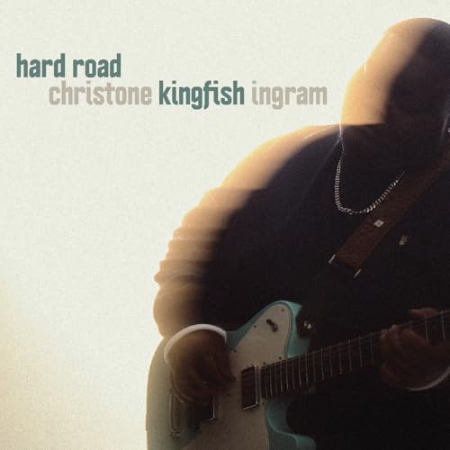 CD cover featuring Christone "Kingfish" Ingram playing a teal electric guitar.