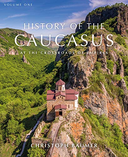 Book cover depicting a stone church nestled in a mountainous Caucasus landscape.