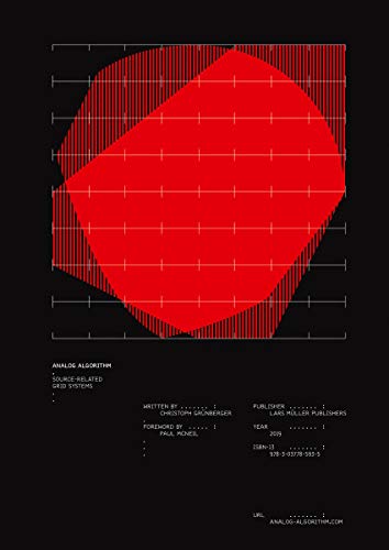 Book cover: red abstract shape over a grid, title "Analog Algorithm".
