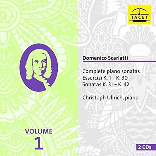 CD cover for Scarlatti piano sonatas performed by Christoph Ullrich, volume one.