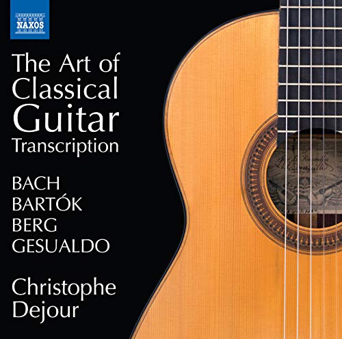 "CD cover featuring a classical guitar against a black background with white text."