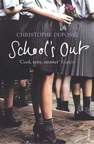 Book cover: girls in school uniforms, legs and feet in focus.