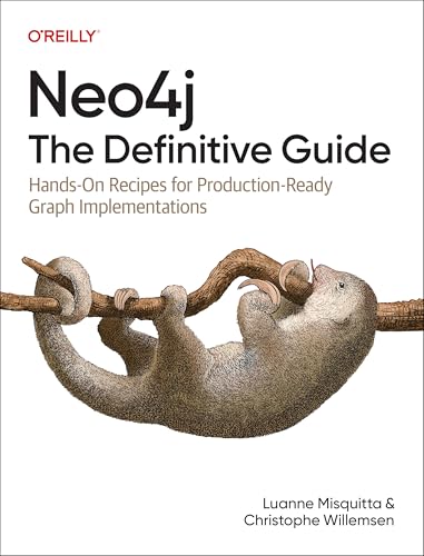 Book cover: “Neo4j: The Definitive Guide” with a sloth illustration.