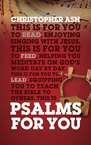 Book cover with text "Psalms For You" and a harp illustration.