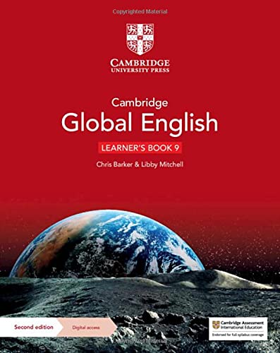 Cambridge Global English Learner's Book 9 textbook cover with a view of Earth from space.