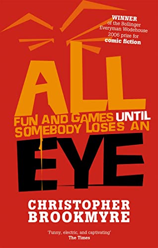 Book cover: red background with bold, stacked text and a starburst graphic.