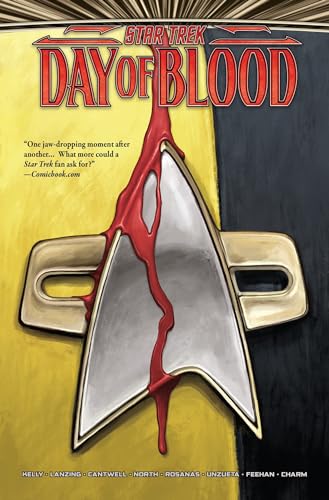 Star Trek comic cover featuring a broken Klingon disruptor with red liquid.