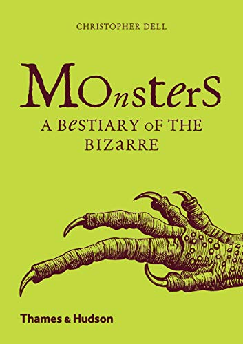 Green book cover with title "Monsters" and a clawed foot illustration.