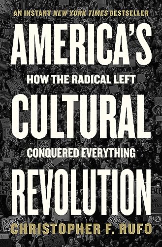 Book cover with large text: "America's Cultural Revolution" over protest imagery.