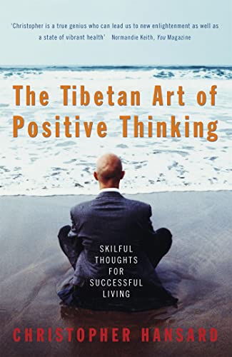Book cover: “The Tibetan Art of Positive Thinking” with a man meditating.