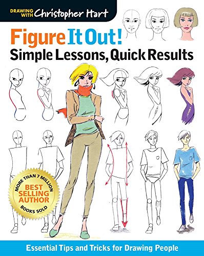 Book cover with sketches of people, teaching figure drawing techniques.