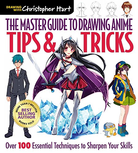 Book cover featuring anime-style characters and drawing tutorial text.