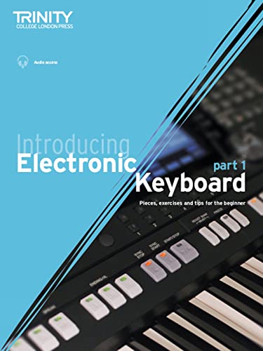 Book cover: "Introducing Electronic Keyboard - part 1" with keyboard image.