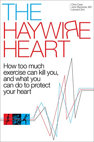 Book cover: "The Haywire Heart" with red text and a heart-rate line graphic.