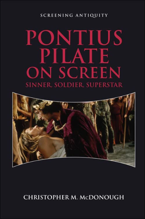 Book cover depicting a scene with a man in red and a bound figure.